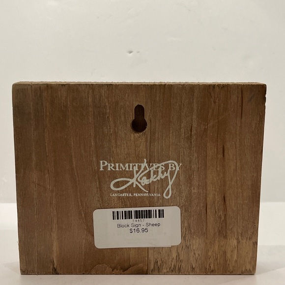 PRIMITIVES by Kathy Fall Sheep Wood Block Sign 6" x 4.75" x Farmhouse Decor PA - Picture 3 of 12